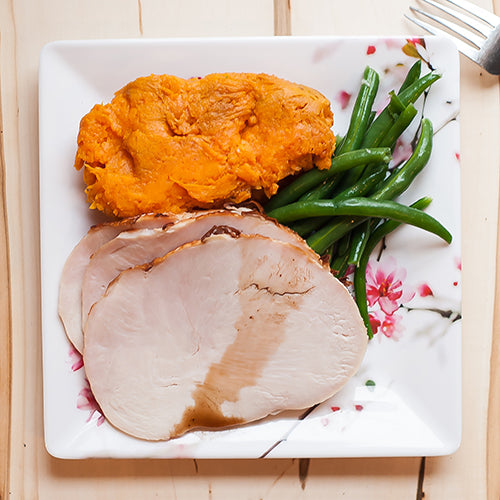 Roasted Turkey Breast w/ Green Beans and Sweet Potato